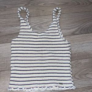 Hollister ribbed crop top.